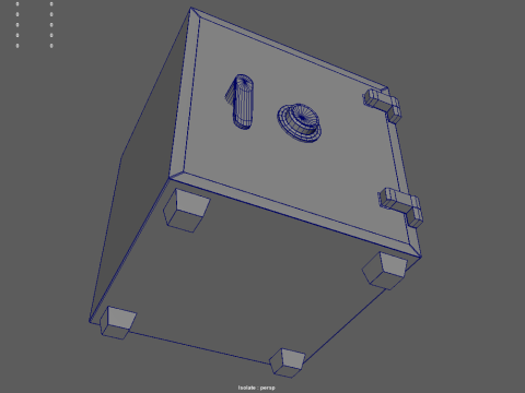 Safe Box With Gold and Money 3Dモデル