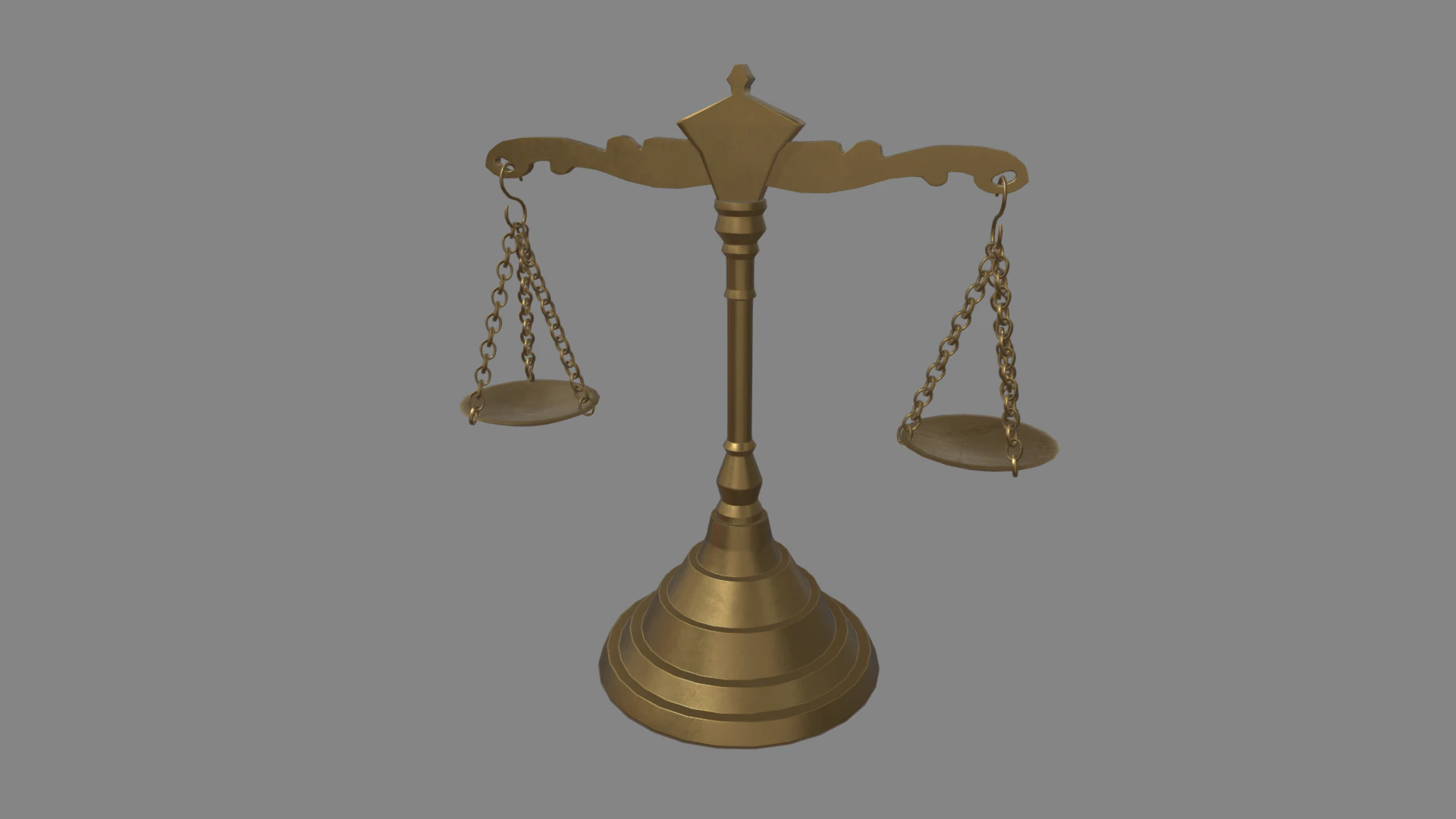 Balance Scale 3D Model .c4d .max .obj .3ds .fbx .stl .blend 