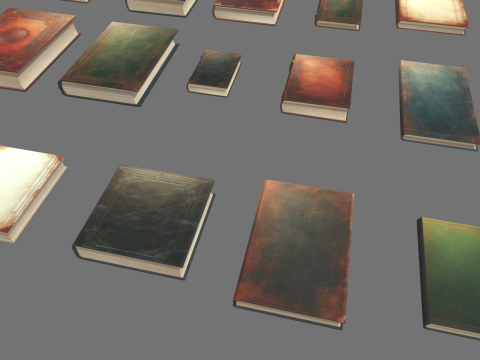 Old Books Modèle 3D