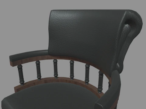 Vintage Chair 01 3D Model