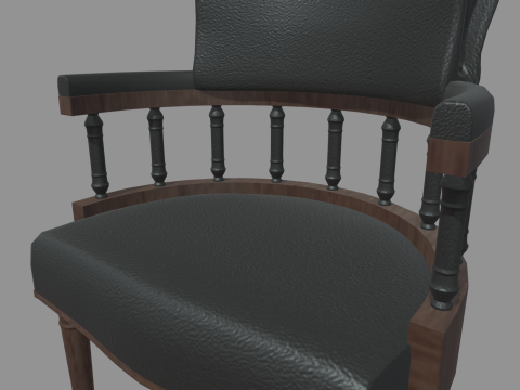 Vintage Chair 01 Modelo 3D