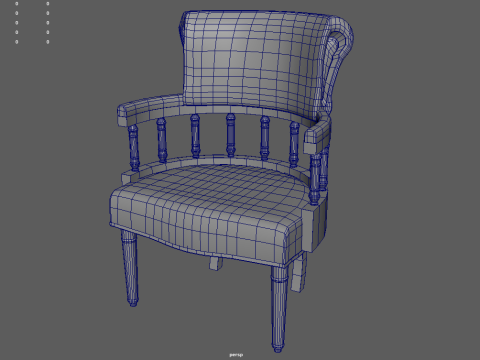 Vintage Chair 01 Modelo 3D