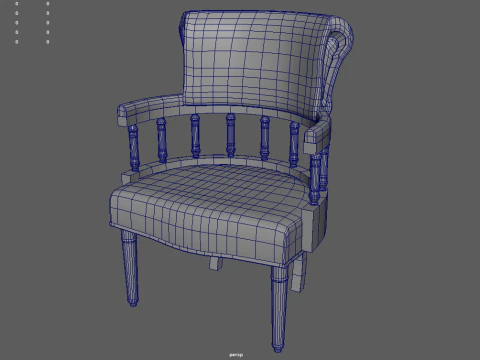 Vintage Chair 01 3D Model