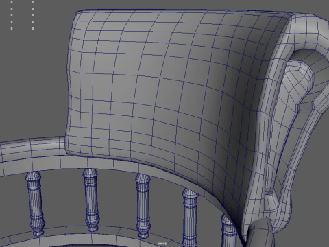 Vintage Chair 01 3D Model