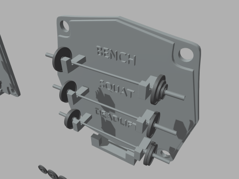 Gym Weights Personal Record Model Cetak 3D