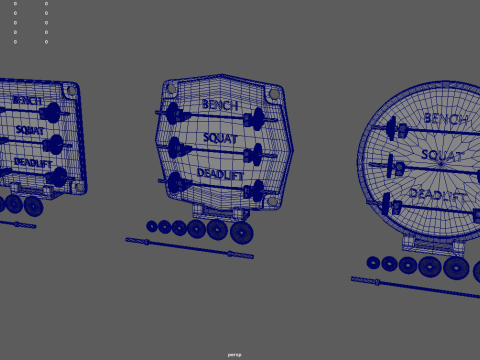 Gym Weights Personal Record Model Cetak 3D