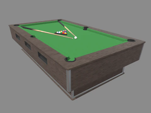Pool Table 3D Model