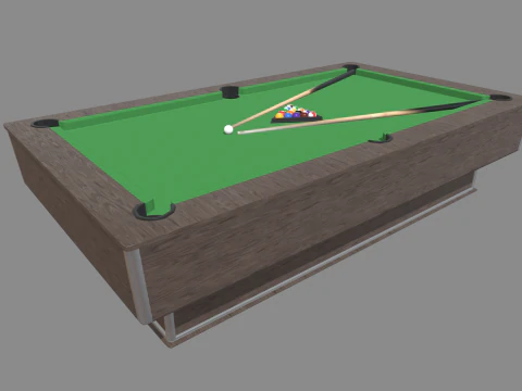 Pool Table 3D Model