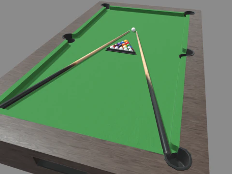 Pool Table 3D Model