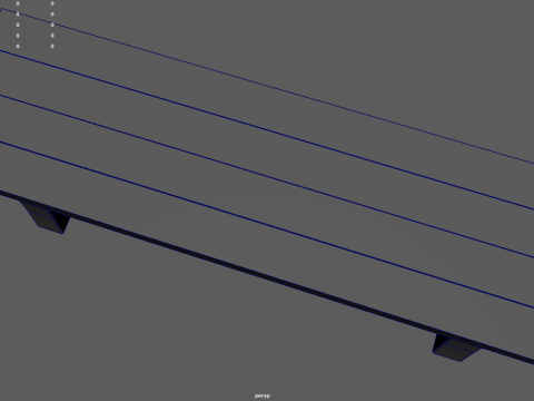 Low Poly Bench 02 Modelo 3D