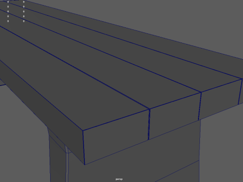 Low Poly Bench 02 Modelo 3D