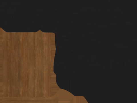 Low Poly Bench 03 3D Model