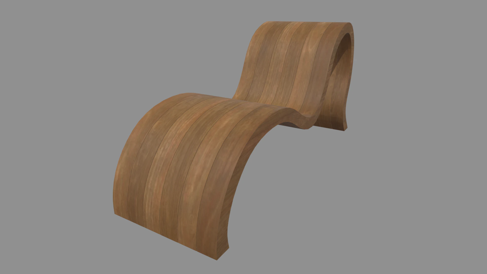 Low Poly Bench 04 3D Model .c4d .max .obj .3ds .fbx .stl .blend 