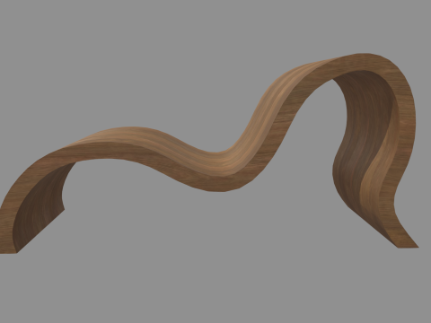 Low Poly Bench 04 3D 模型