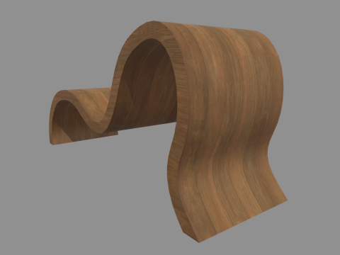 Low Poly Bench 04 3D 模型