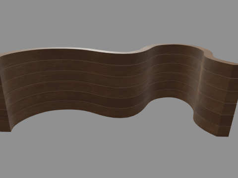 Low Poly Bench 04 3D 模型