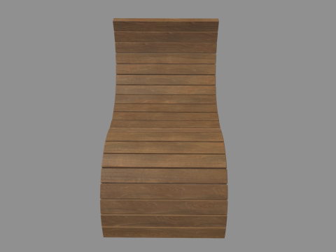 Low Poly Bench 05 Modelo 3D