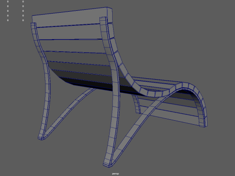 Low Poly Bench 05 Modelo 3D