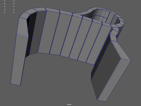 Low Poly Bench 06 3D Model