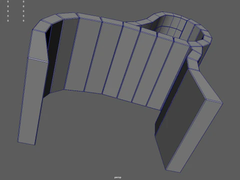 Low Poly Bench 06 3D Model