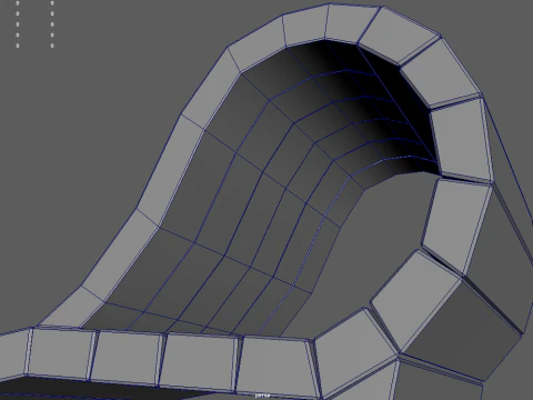 Low Poly Bench 06 3D Model
