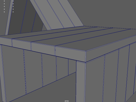 Low Poly Bench 07 3D Model