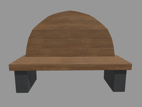 Low Poly Bench 08 Model 3D