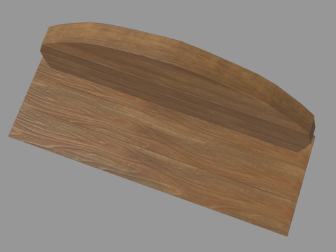 Low Poly Bench 08 Model 3D