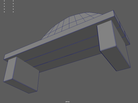 Low Poly Bench 08 Model 3D