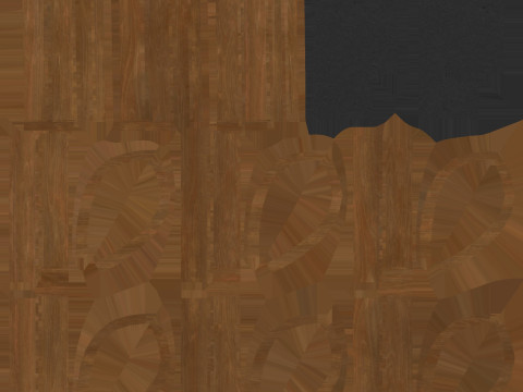 Low Poly Bench 09 3D Model