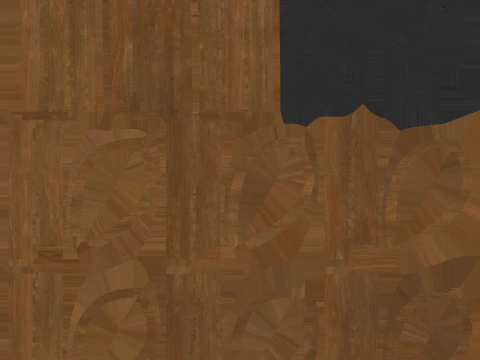 Panca Low Poly 09 Modello 3D