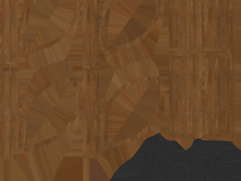 低聚长凳010 3D 模型