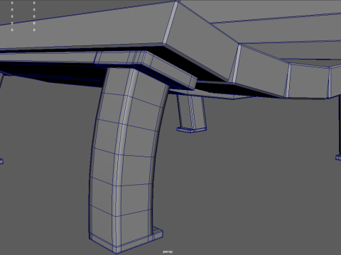 Low Poly Bench 011 Modello 3D
