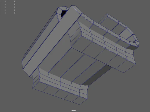 Low Poly Bench 012 3D Model