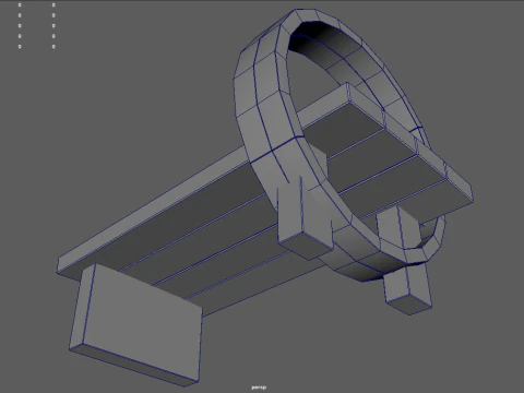 Low Poly Bench 013 3D Model