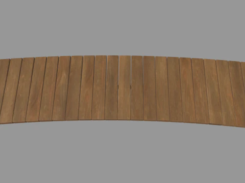 Low Poly Bench 014 3D Model