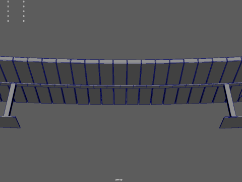 Low Poly Bench 014 3D Model