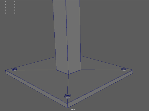 Low Poly Bench 014 3D Model