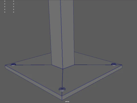 Low Poly Bench 014 3D Model