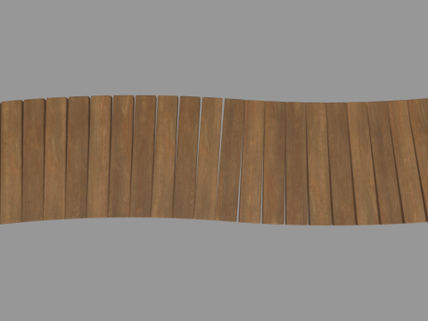 Low Poly Bench 015 Model 3D