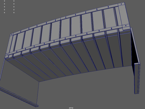 Low Poly Bench 016 3D Model