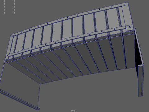 Low Poly Bench 016 3D Model