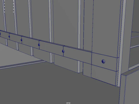 Low Poly Bench 016 3D Model