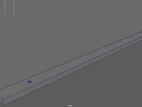 Low Poly Bench 016 3D Model