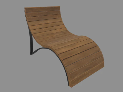 Low Poly Bench Pack 3D Model