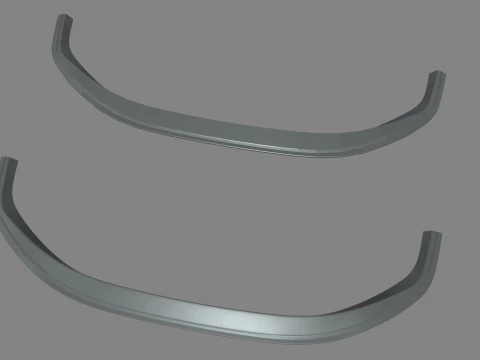 Front Bumper Lip Car 04 3D Model