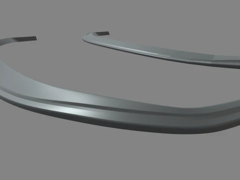 Front Bumper Lip Car 04 3D Model