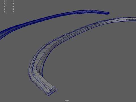 Front Bumper Lip Car 04 3D Model