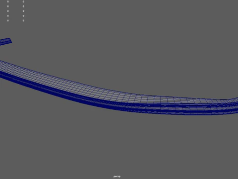 Front Bumper Lip Car 04 3D Model