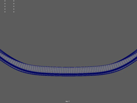 Front Bumper Lip Car 04 3D Model